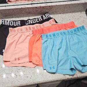 Under Armour Women's Athletic Shorts - Black, Peach, Coral, Blue
